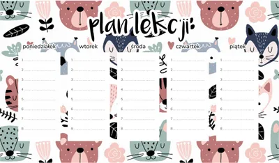 Produktbild von Magnetischer Kinder-Lehrplan Waldtiere 30x17,5CM