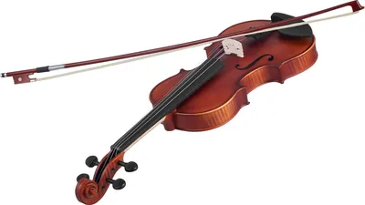 Produktbild von SucceBuy Violine 4/4 Geigenset aus Massivholz, 584 mm Armlänge, matt braun