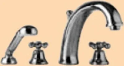 Produktbild von Demm Badewannenarmatur, Sterling Nostalgie, Farbe:Chrom/Gold!!, 2228, 04131.009.CD, 2228