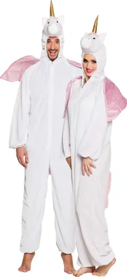 Produktbild von Einhorn Pferd Plüsch Overall Karneval Fasching Kostüm bis 46/48