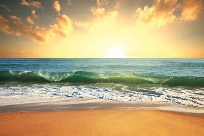 Produktbild von Fototapete - Sea Sunset 375x250cm - Vliestapete