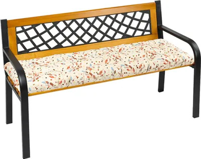 Produktbild von Gesteppte Sitzbank - 40x140 cm - Braun,Beige