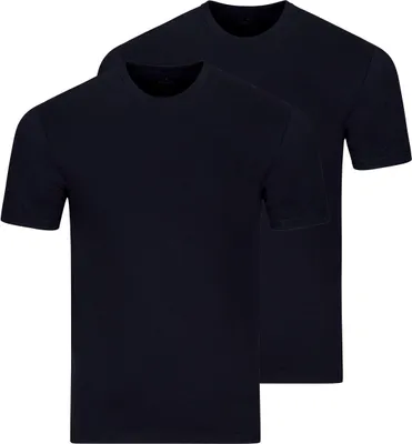 Produktbild von RAGMAN 2er Pack Basic Unterhemd / Shirt Kurzarm Bequem und atmungsaktiv, Vielseitiges Basic, Optimale Passform
