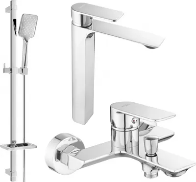 Produktbild von Mexen Alexa DQ62 Badewannenset, Chrom - 71213DQ62-00