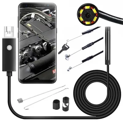 Produktbild von 10 meter USB Endoskop Kamera 5,5mm LED Inspektion Wasserdicht PC Android Handy