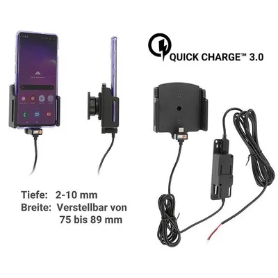 Produktbild von Brodit Gerätehalter 727204 mit Ladefunktion - für Smartphones - universell einsetzbar