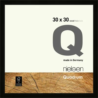 Zdjęcie produktu dla Ramka na zdjęcia Nielsen Quadrum, drewniana, czarna, 30x30 cm