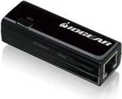 Image de IOGEAR GWU637 - Sans fil - Micro USB - Ethernet - Wi-Fi 4 (802.11n) - 300 Mbps - Noir