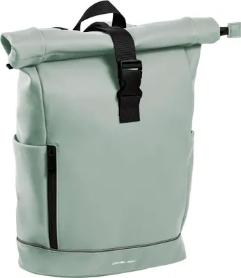 Produktbild von Daniel Ray Rolltop-Rucksack Laptoprucksack Highlands mit gepolstertem Rücken - PolyurethanRollrucksack Fahrradrucksack mit Laptopfach in Mint Green