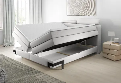 Produktbild von Boxspring Design Bett Betten Ehe Matratze Schlaf Zimmer Luxus Hotel Doppel Neu