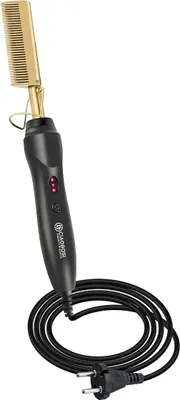Image de Avizar, brosse lissante électrique avec température réglable, noir
