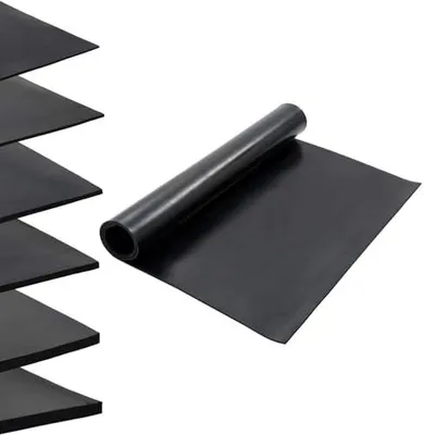 Produktbild von Schwarze Gummimatte 1,2 x 2 m für den Außenbereich