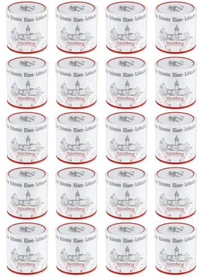 Produktbild von Eckstein Nürnberger Elisen-Lebkuchen · 20 Dosen à 4 Stück · 6000g