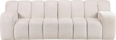 Produktbild von 3-Sitzer-Sofa aus beigem Chenille-Stoff BELADON