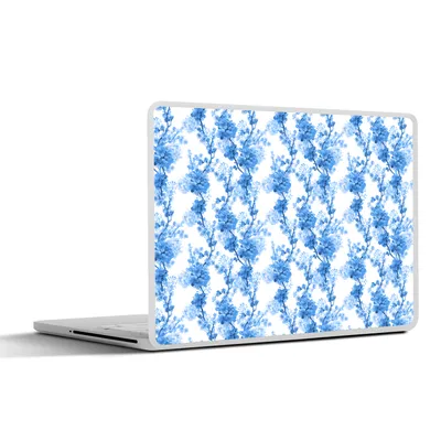Produktbild von MuchoWow® Laptop Aufkleber Sticker Cover Blumen - Blau - Hortensie 36.5x27.5 cm - Laptop-Sticker