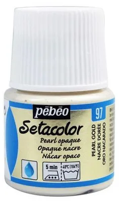 Produktbild von Pébéo Setacolor Opaque Pearl Textilfarbe 45 ml - Perl Blau
