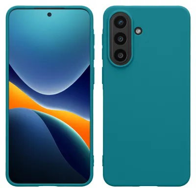 Produktbild von kwmobile Handyhülle für Samsung Galaxy A57 5G Hülle - TPU Case - Kabelloses Laden - Schutzhülle Cover in Petrol matt