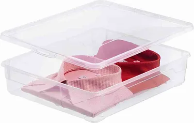 Immagine prodotto di Rotho 364799 Contenitore &quot Clear Box&quot 18 l con coperchio, 40 x 33,5 x 17 cm