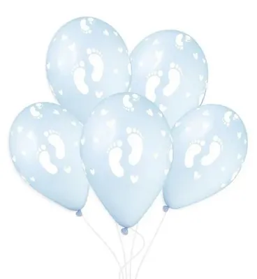 Produktbild von Puderblaue Fußballons, 33 cm, 50 Stück - Gemar