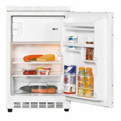 Produktbild von Respekta UKS 110 A+ Unterbau-KÃ1/4hlgerät mit Gefrierfach, Weiß, 68 l Nutzinhalt KÃ1/4hlteil, 17 l Nutzinhalt Gefrierteil, 49,5 cm Breite, 4 Sterne