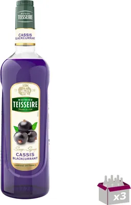 Image de Lot 3 - Teisseire - Sirop de Cassis - 1l