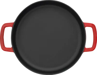 Obrázek produktu pro Combekk 192124RD, Kulatý, Univerzální pánev, Červená, Smalt, 260 °C, Litina