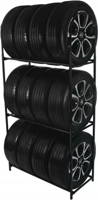 Produktbild von Reifenregal Reifenständer Werkstattregal Regal 12 Reifen 235x106x47