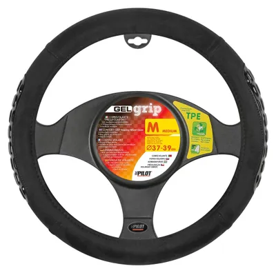 Produktbild von PILOT 32949 Gel Grip Lenkradbezug Ø37-39cm Schwarz Lenkradhülle