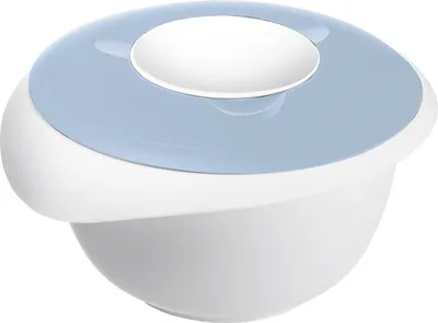 Obrázok produktu pre WESTMARK Rührschüssel mit zweigeteiltem Deckel 2,5l blau/weiß