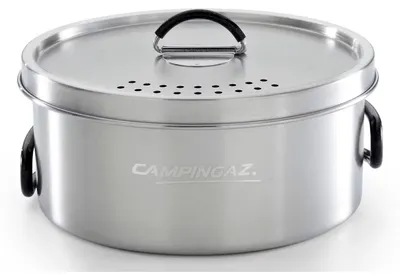 Produktbild von Campingaz 3 Piece Hiking Cookware Set – Stainless Steel – 1 Pot + 1 Lid + 1 Frying Pan