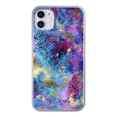 Produktbild von MuchoWow® Handyhülle Schutzhülle Hülle für iPhone 11 Marmor - Farbe - Geometrische Formen Silikon Softcase Handy Hülle - Handytasche