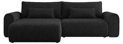 Produktbild von MIRJAN24 Ecksofa Surles L Cord, mit Schlaffunktion und Bettkasten, L-Form Sofa (Farbe: Ambience 20)