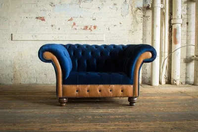 Obrázek produktu pro Chesterfield Textil Polster Křeslo 1místné pohovky Design látkové pohovky