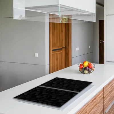 Produktbild von Glasschutzplatte für Herd 2x40x52 Schwarz