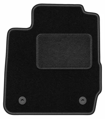 Obrázek produktu pro Velurový kobereček řidiče pro: Ford Fiesta MK7 2011-2017 (hatchback) – 1 ks, černý, na míru – Wielganizator LUX