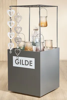 Produktbild von Gilde Metall Würfelaufsatz für Hänger (BxHxL) 70 cm x 89 cm x 67 cm grau