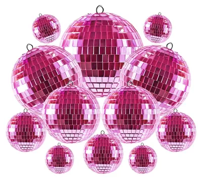 Produktbild von Set von 12 Mini Discokugeln zur Dekoration