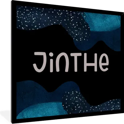 Produktbild von MuchoWow® Gerahmtes Poster Jinthe - Pastell - Mädchen 40x40 cm - Poster mit Schwarzem Bilderrahmen Wandposter Rahmen Foto Bilder - Mit Rahmen - Wanddekoration Schlafzimmer