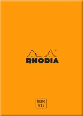 Immagine prodotto di RHODIA Blocco note n. 11 85 x 115 mm arancione a scacchiera