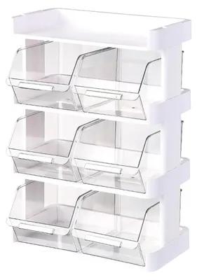 Stapelbare Aufbewahrungsbox für Teebeutel, Kunststoff, transparent, 1 Stück