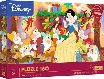Zdjęcie produktu dla Trefl Puzzle Disney 160 el. 40-lecie - Baśniowe święta, 160 szt., Kreskówki, 6 lat(a)