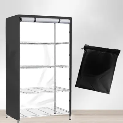 Regalabdeckung wasserdicht 36"x18"x72" schwarz