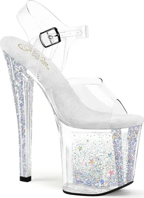 Produktbild von ENCHANT-708AQUA-04 Damen Sandale von Pleaser, Transparent EU 38, US 8