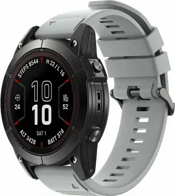 Produktbild von imoshion QuickFit® Silikonarmband - Garmin 26 mm Anschluss - Grau
