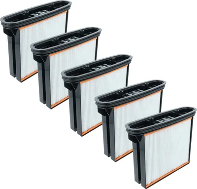 Produktbild von vhbw 5x Flachfaltenfilter H11 kompatibel mit Starmix iPulse M-1635 Safe Plus Industriestaubsauger Nass-/Trockensauger Staubsauger