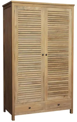 Imagen del producto de Armario alto Teako Design Vilshult de teca maciza, 210 × 115 × 60 cm