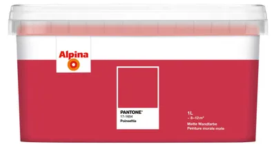 Produktbild von Alpina Wandfarbe Pantone matt poinsettia 1 L