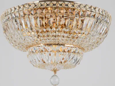 Produktbild von Maytoni Basfor Kronleuchter DIA100-CL-12-G 12xE14, Gold Antik, aus Metall, exkl. Leuchtmittel