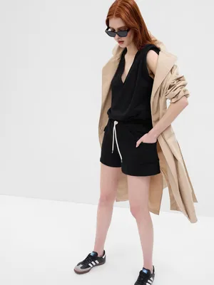 Produktbild von GAP Shorts mit elastischem Bund, Kordelzug und Pattentaschen, Größe S