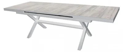 Immagine prodotto di Tavolo Allungabile Djerba 200/260x100x75 h cm in Alluminio Bianco